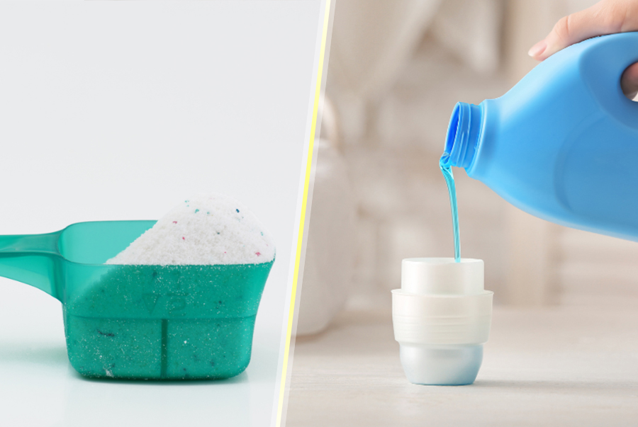 Phân Biệt Giữa Bột Giặt Và Nước Giặt